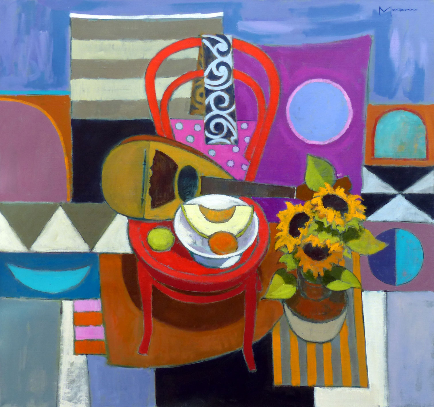 Jack  Morrocco Still Life with Red Chair