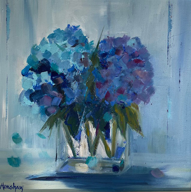 Gillian Henshaw Blue Hydrangea