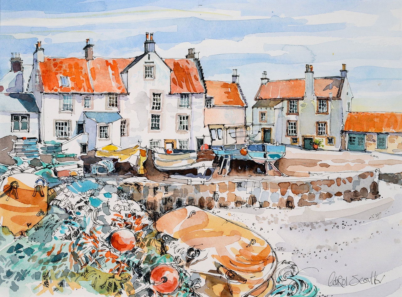 Carol  Scouller Boats and Nets, Pittenweem