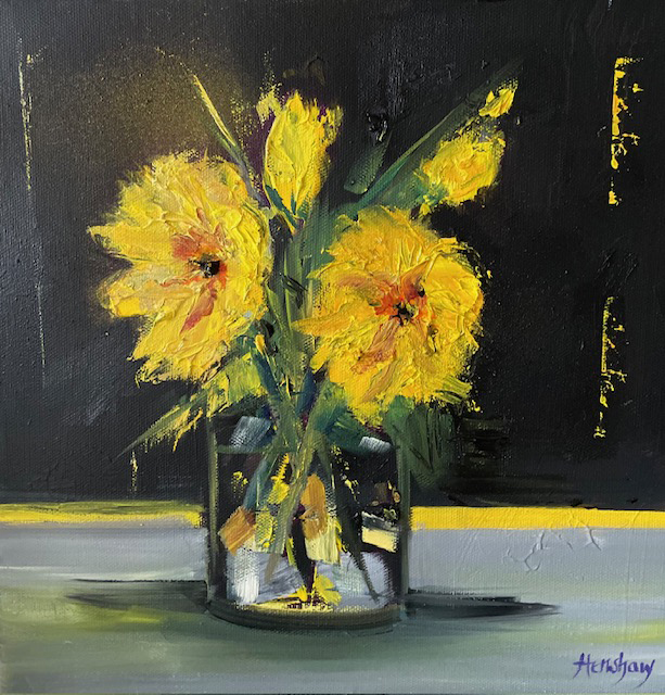 Gillian Henshaw Yellow Pansies